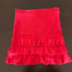 Dobe Sz L Candy Apple Red Skirt